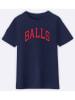 WOOOP Koszulka "Balls" w kolorze granatowym