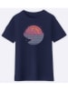 WOOOP Shirt "The mountains are calling" donkerblauw
