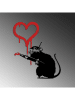 ABERTO DESIGN Wanddecoratie "Banksy" - (B)60 x (H)70 cm