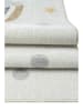 ABERTO DESIGN Kurzflor-Teppich "Bohem Kinds Rainbow" in Creme/ Bunt