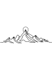 ABERTO DESIGN Wanddekor "Everest" - (B)119,5 x (H)37 cm