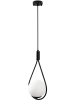 ABERTO DESIGN Lampa wisząca "Gharib " w kolorze czarnym - 136 x 20 cm