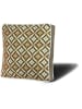 ABERTO DESIGN Kussen groen/wit