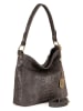 Anna Morellini Skórzany shopper bag "Linda" w kolorze szarym - 29 x 24 x 8 cm