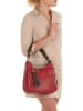 Anna Morellini Leder-Schultertasche "Fiorella" in Rot - (B)30 x (H)27 x (T)9 cm