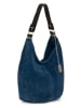 Anna Morellini Leren schoudertas "Michelina" blauw - (B)32 x (H)30 x (D)20 cm