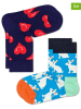 Happy Socks 2-delige set: sokken donkerblauw/lichtblauw