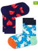 Happy Socks 2er-Set: Socken in Dunkelblau/ Hellblau