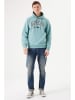 Garcia Hoodie in Hellblau