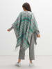 OPUS Cape "Alera in Grau/ Türkis
