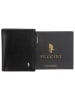 Puccini Leren portemonnee zwart - (B)11 x (H)13 x (D)2 cm