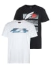 f2 2-delige set: shirt zwart/wit