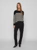 Vila Pullover in Schwarz/ Beige