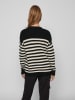 Vila Pullover in Schwarz/ Beige