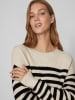 Vila Pullover in Beige/ Schwarz