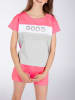 mon P´tit Dodo Pyjama in Pink/ Grau