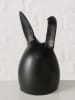 Boltze 3-delige set: decoratieve objecten "Eggi" zwart - (H)12 cm