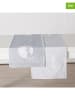 Boltze 2-delige set: tafellopers "Jody" grijs - (L)140 x (B)40 cm