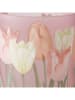 Boltze 3er-Set: Windlicht "Tulipa" in Grün/ Rosa - (H)15 cm