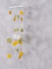 Boltze Dzwonki wietrzne "Blossy" w kolorze zielono-żółtym - wys. 70 cm