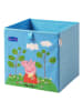 Lifeney Aufbewahrungsbox "Peppa Blumen" in Hellblau - (B)30 x (H)30 x (T)30 cm
