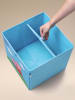 Fackelmann Aufbewahrungsbox "Peppa" in Hellblau - (B)33 x (H)33 x (T)33 cm