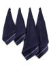 avance 4-delige set: handdoeken donkerblauw