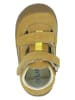 lamino Leren enkelsandalen lichtbruin