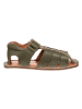 lamino Leder-Barfußsandalen in Khaki