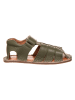 lamino Skórzane sandały w kolorze khaki do chodzenia na boso