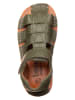 lamino Skórzane sandały w kolorze khaki do chodzenia na boso