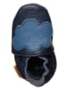 lamino Leren kruipschoenen donkerblauw