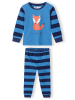 Minoti 2er-Set: Pyjamas in Blau/ Grau