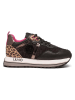 Liu Jo Sneakers in Schwarz/ Hellbraun/ Pink