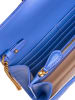 Pinko Leren portemonnee blauw - (B)19 x (H)10 x (D)4 cm