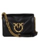 Pinko Leder-Umhängetasche in Schwarz - (B)19 x (H)13 x (T)7 cm