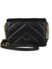 Pinko Leder-Umhängetasche in Schwarz - (B)19 x (H)13 x (T)7 cm