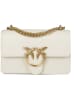 Pinko Leder-Umhängetasche in Creme - (B)21 x (H)12 x (T)6 cm
