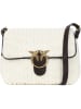 Pinko Schoudertas crème/zwart - (B)28 x (H)21 x (D)12 cm