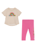 Converse 2-delige outfit beige/roze