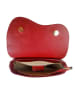 ORE10 Skórzana torebka "Brais" w kolorze czerwonym - 26 x 17 x 8 cm