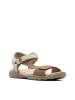 Clarks Skórzane sandały w kolorze jasnobrązowym
