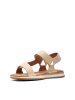 Clarks Skórzane sandały w kolorze jasnoróżowym