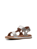 Clarks Leren sandalen zilverkleurig