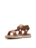 Clarks Skórzane sandały w kolorze jasnobrązowym