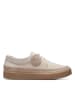 Clarks Leder-Sneakers in Beige