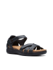 Clarks Skórzane sandały w kolorze czarnym