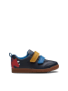 Clarks Skórzane sneakersy w kolorze granatowym ze wzorem