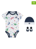 Converse 3-delige pasgeborenenset wit/donkerblauw