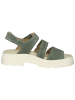 Ara Shoes Leder-Sandalen in Grün
